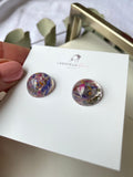 15mm  dome flower confetti studs
