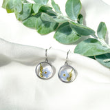 Silver forget me not flower gift set