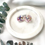 20mm round flower confetti stud