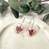 Round boronia on silver hook