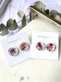 20mm round flower confetti stud