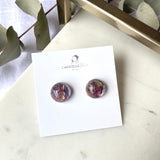 15mm  dome flower confetti studs