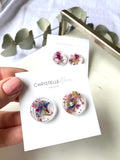 20mm round flower confetti stud