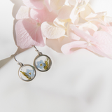 Silver forget me not flower gift set