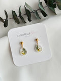 Small native mountain daisy earrings on studs