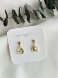 Small native mountain daisy earrings on studs