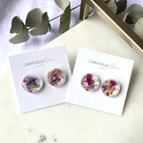 20mm round flower confetti stud