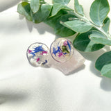 20mm round flower confetti stud