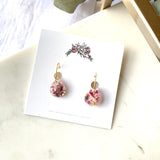 Petite teardrop confetti mini hoops