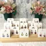 Mini tear drop purple Hardenbergs with silver ball top